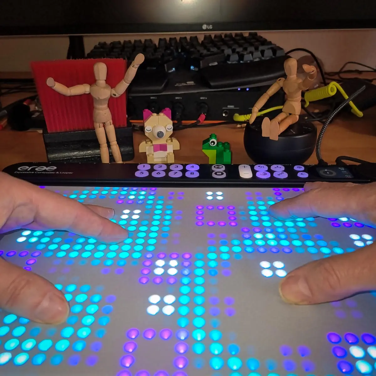 Ich spiele auf dem Erae 2